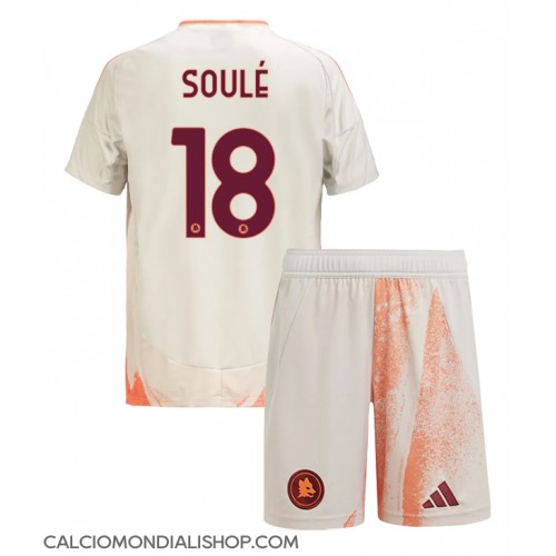 Maglie da calcio AS Roma Matias Soule #18 Seconda Maglia Bambino 2024-25 Manica Corta (+ Pantaloni corti)